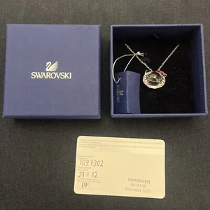 Swarovski Hello Kitty Necklace - Clear Crystal & Pink Bow - Picture 1 of 7