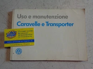 LIBRETTO USO E MANUTENZIONE VOLKSWAGEN TRANSPORTER - CARAVELLE - EDIZIONE 1991 - Imagen 1 de 2