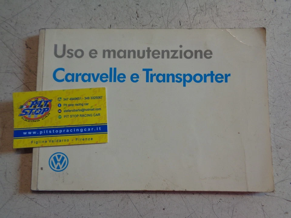 LIBRETTO USO E MANUTENZIONE VOLKSWAGEN TRANSPORTER - CARAVELLE - EDIZIONE 1991 - Immagine 1 di 2