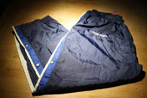 Vintage Penn State Champion Pants Mens XXL Blue Windbreaker Tear Off Buttoned Cover
