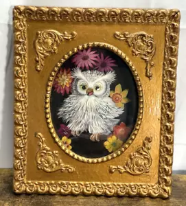 3D Framed Owl Picture 6"x7" - Picture 1 of 7