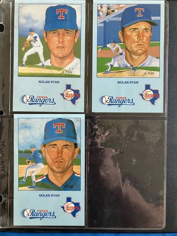 1990 NOLAN RYAN HISTORIC LIMITED EDITION POSTCARDS SERIES 1 cards #3 #4 #5 Cover