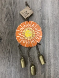 Henna Sun 3 Bell Chime - Hand Made - Fair Trade India - Picture 1 of 4