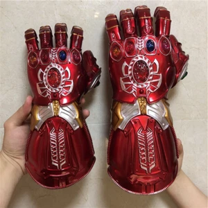 The Thanos Infinity Gauntlet Gloves LED Light Avengers Iron Man Cosplay PVC - Picture 1 of 8