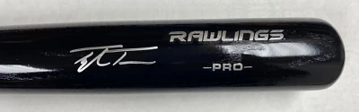 TAYLOR TRAMMELL SEATTLE MARINERS SIGNED AUTOGRAPHED RAWLINGS PRO BLACK BAT JSA * - Image 1 of 4