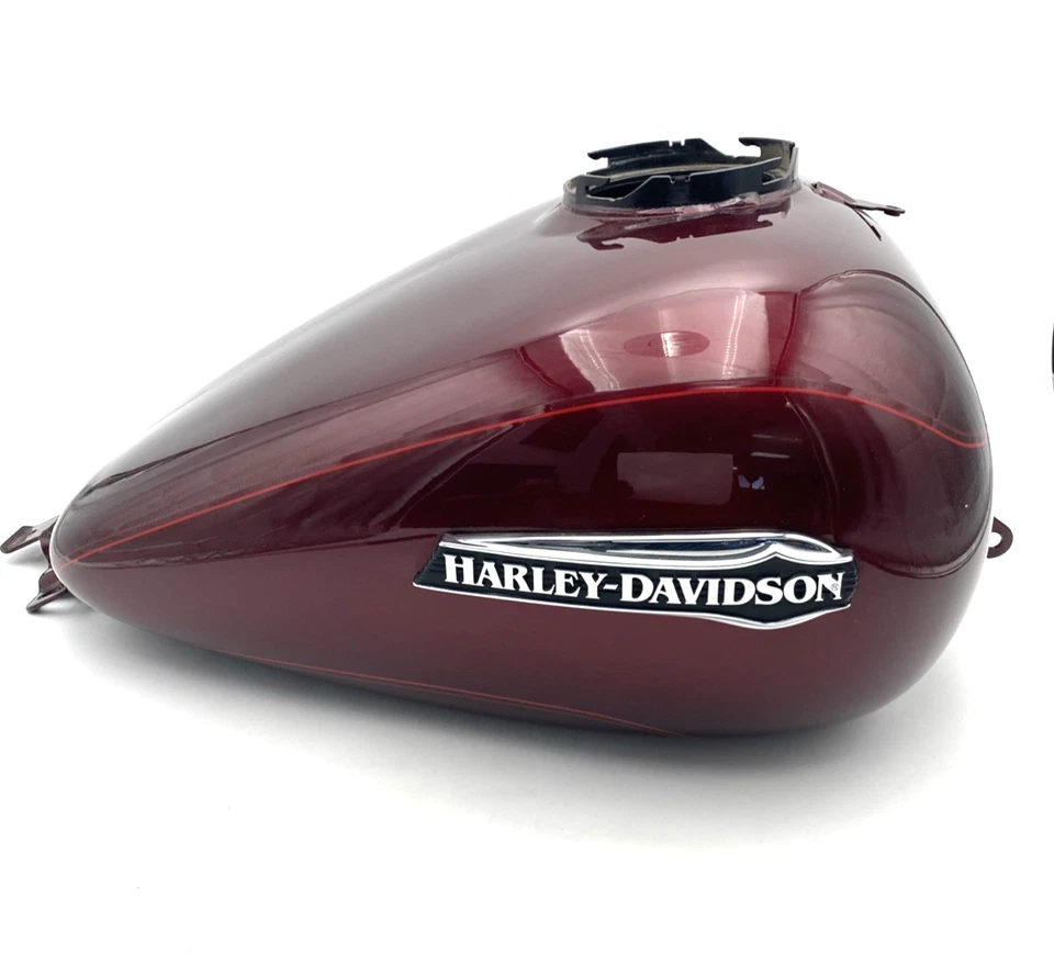 OEM Harley 61000016 Mysterious Rojo Combustible Gas Gasolina Tanque e Insignias 15-23 Tri Glide Foto 1 de 4