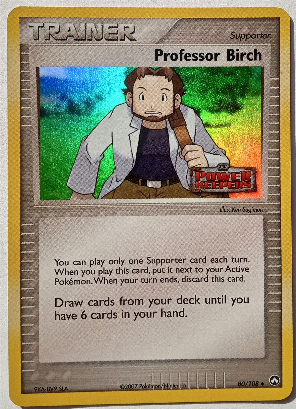 Pokemon - Professor Birch - Power Keepers 80/108 - Reverse Holo - LP