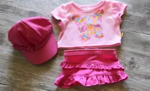 BABW BUILD A BEAR ROSA OUTFIT SHIRT ROCK & HUT KLEIDUNGSSET 3-TEILIGES PAKET - Bild 1 von 8