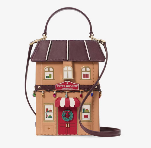 Borsa a tracolla Kate Spade Oh What Fun 3D negozio di giocattoli nuova con etichette casa KI973