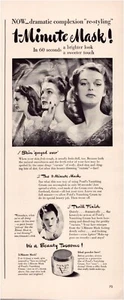 Print Ad Pond's Vanishing Cream 1942 Half-Page Magazine 5"'x12" - Picture 1 of 1