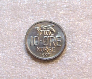 1973 Norway 10 Ore unc Coin - Picture 1 of 5