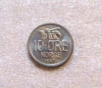 1973 Norway 10 Ore unc Coin - Image 1 of 4