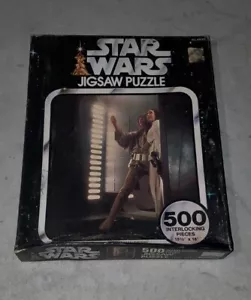 Puzzle Kenner Star Wars Luke & Leia 500 pezzi #40130 sigillato 1977 vintage - Foto 1 di 4