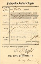 BAYERN "TITTMONING" HKS + selt. hs. Eintragung des Tagesdatums durch Postbeamte