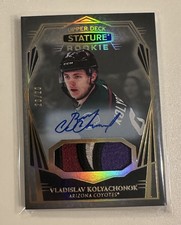 2022-23 UD Stature Vladislav Kolyachonok Rookie Patch Auto 20/20 Coyotes