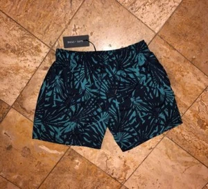 Slate & Stone Clothing Cabo Floral Palms Swimsuit Shorts Trunks Men's S Nwt - Picture 1 of 3