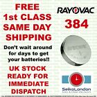 Rayovac Silver Oxide Watch Battery 1.55v ALL SIZES OF WATCH BATTERIES - FAST!!
