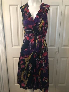 Milly Dress 4 Faux Wrap y2k Aughts NWT Side Zip Satiny Wedding Guest Party Buss - Picture 1 of 8