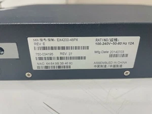 EX4200-48PX Juniper EX 4200 48 Port PoE Switch -1PCS Expedited Shipping - Picture 1 of 6