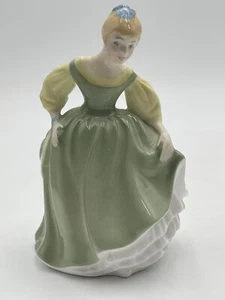 Royal Doulton England Bone China Figur HN 2211 Fair Maiden grün - Bild 1 von 9