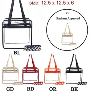 Clear Stadium Bag Concert Bag (Multiple Colors Available) - Picture 1 of 1
