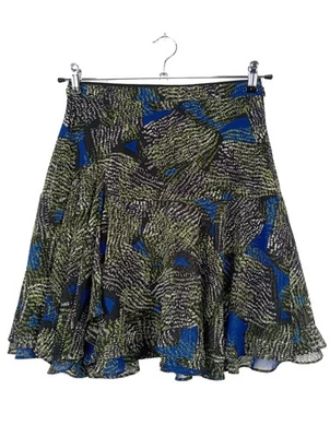 REISS Falda acampanada Mujeres Falda Talla EU 38 azul-negro-verde elegante - Imagen 1 de 4