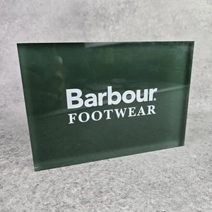 Barbour Footwear Shop Retail / Display Sign Strong Perspex 21cm - Picture 1 of 7