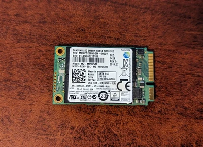 DELL Samsung SM841N 256GB MZ-MPD256E SSD mSATA 8YT4H MZMPD256HCGM-000D7 - Image 1 of 2