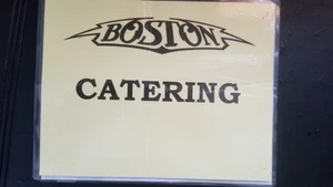 BOSTON - ORIGINAL 9 X 11.5 BACKSTAGE TOUR "CATERING" CONCERT DOOR SIGN - Picture 1 of 1