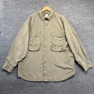 Ducks Unlimited Hemd Herren 2XL Khaki Langarm Knopf SAFTBAK Angeln Jagd - Bild 1 von 8