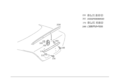 Оригинальная застежка Mercedes-Benz 170-750-03-84 - Изображение 1 из 2