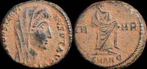 Moneta antica romana. Divus Costantino I d.C. 337. Follis Æ 13 mm. 1,92 gr. #1497 - Foto 1 di 1