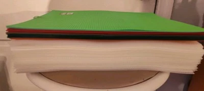 57 Lot 44 Darice Clear & 13 Quick Count colors 7 Mesh 13.5 x 10.5 Plastic Canvas - Image 1 of 4