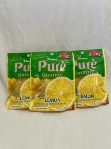 3 Kanro Pure Juicy Gummi Candy gummy Lemon 56g from Japan - Picture 1 of 4