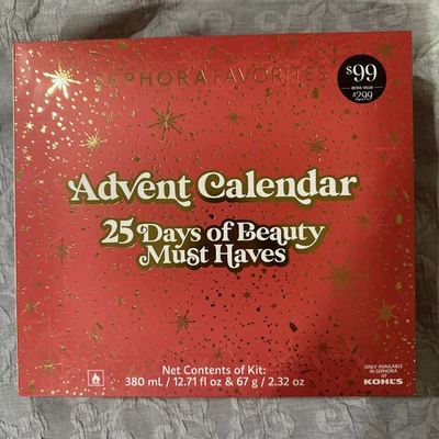 Sephora Favorites Advent Calendar 25 Days Of Beauty 2025 Holiday LIMITED Edition - Image 1 of 4