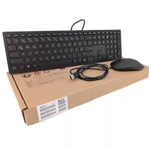HP KEYBOARD MOUSE SET PAVILION 400 SLIM BLACK GERMAN QWERTZ For PC WINDOWS 10/11 - Picture 1 of 6