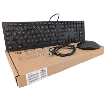 HP KEYBOARD MOUSE SET PAVILION 400 SLIM BLACK GERMAN QWERTZ For PC WINDOWS 10/11 - Image 1 of 4