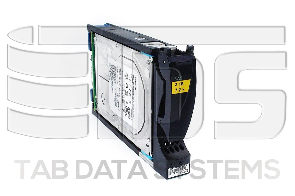 EMC 005049816 2TB 3.5" 520bps 7.2K SAS HDD Drive for VMAX 10K 20K 40K SE VMAXe - Image 1 of 1