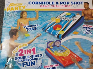 Banzai 2-in-1 Pool Cornhole und Pop Shot Spiel Neu alle Altersgruppen - Bild 1 von 3