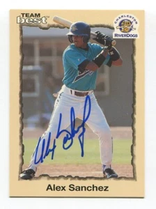 1998 Team Best Alex Sanchez Signed Card Baseball MLB Autographed AUTO #42 - Picture 1 of 2