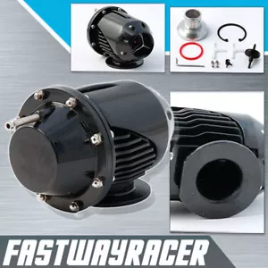 Universal Black SQV SSQV Bov Turbo Blow Off Valve Bov with Adapter Flange DA DC2 - Picture 1 of 1