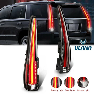 2x LED Tail Lights For 2007-2014 Cadillac Escalade /ESV Red Rear Lamp 2016 Style Foto 1 de 4