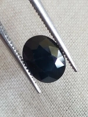 AIG Certified 1.53 Ct Natural Dark Blue Sapphire Gemstone for engagement Ring - Image 1 of 4