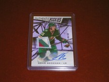 2021-22 SP Game Used Purple Premium Jersey Patch RC Auto 48/49 Adam Beckman