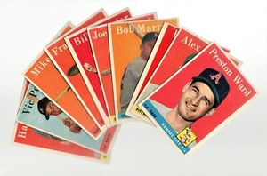 Athletics EX Lot 10: 1958 Topps Preston WARD Kellner Martyn Tuttle DeMaestri+ - Picture 1 of 5
