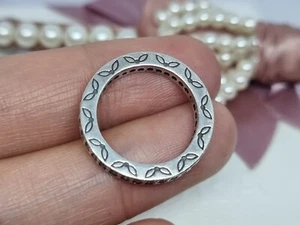 Genuine Pandora Pink CZ Eternity Stackable Ring Size 51 💕 925 ALE Missing Stone - Picture 1 of 8