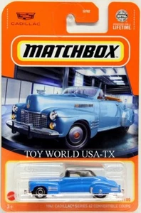 2024 Matchbox #59 MBX Showroom 1941 Cadillac Series 62 Convertible Coupe blue - Picture 1 of 1
