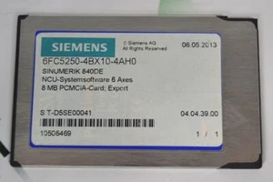SIEMENS SINUMERIK 840DE 6FC5250-4BX10-4AH0 8MB PCMCIA-Card - Bild 1 von 1