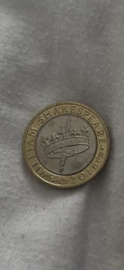 Moneda de 2 libras William Shakespeare - Imagen 1 de 2