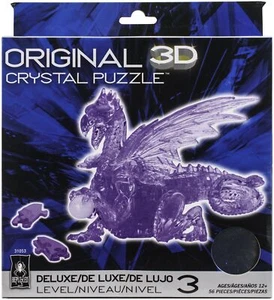 BePuzzled 3D Crystal Puzzle-Purple Dragon - Picture 1 of 1